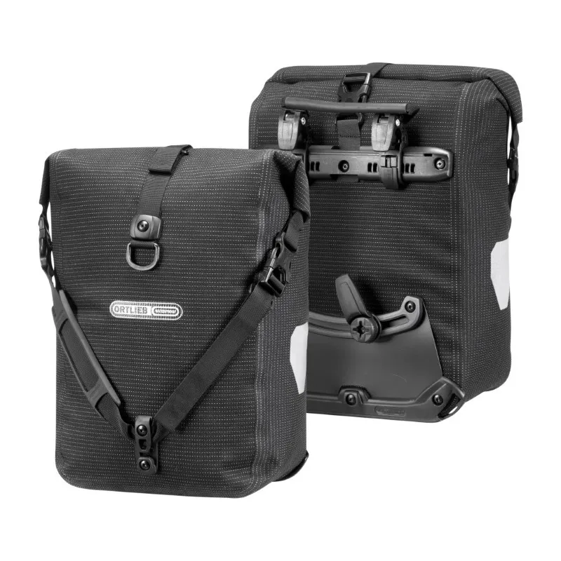 Ortlieb Sport-Roller Pannier Bags in High Visibility Black